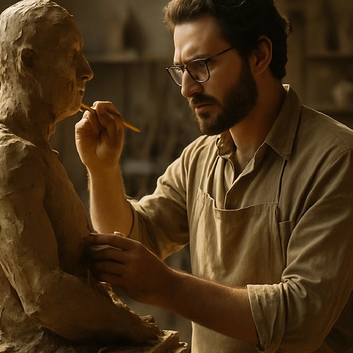 Heykel Yapımı Resim